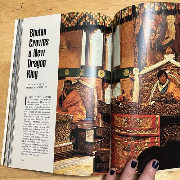 Vintage National Geographic October 1974 Skylab Big Thicket Plankton Bhutan Atka - Picture 7 of 10